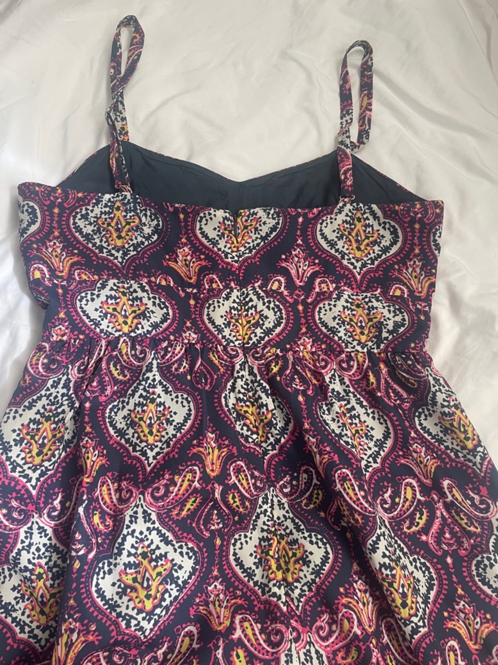 J. Crew Purple Paisley Mini Dress - Picture 6 of 6